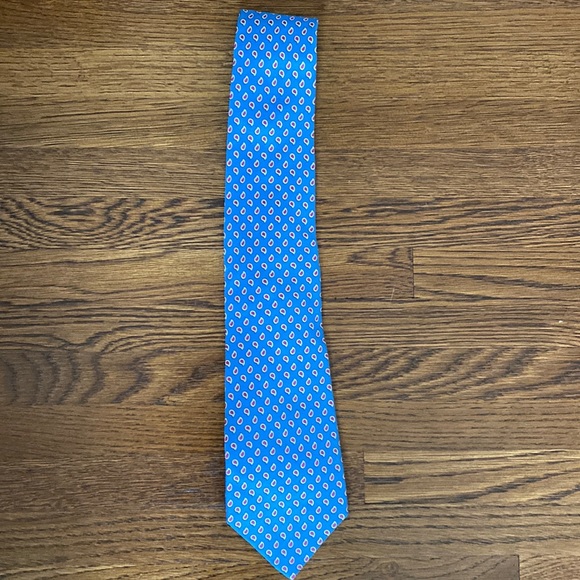 Mens Lauren Ralph Lauren tie blue and pink - Picture 1 of 3